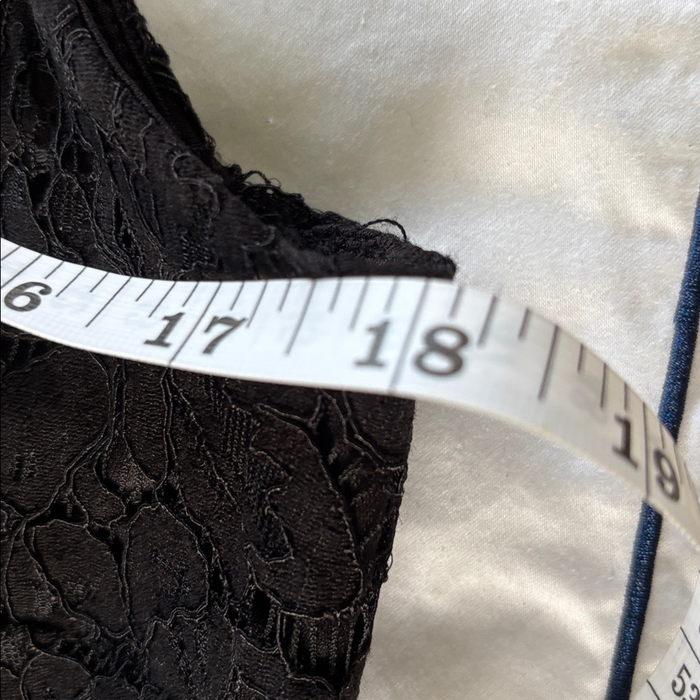 Isaac Mizrahi Live Black Floral Lace Maxi Dress - Picture 8 of 9